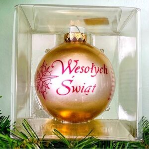 Vintage NIB Customs of Poland Christmas Ornament Bronners